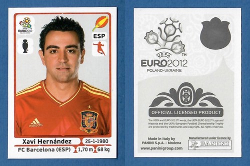 Figurina panini uefa euro - panini, 2012