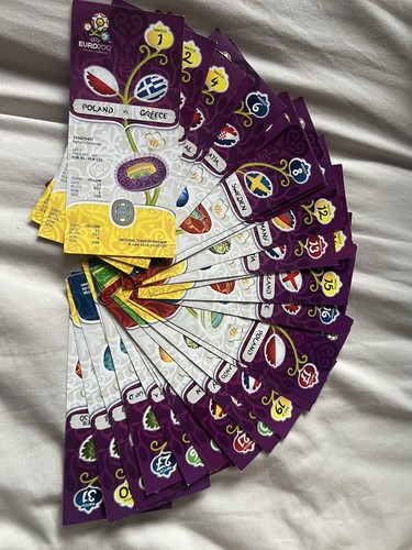 Complete set unused uefa euro - unused,
