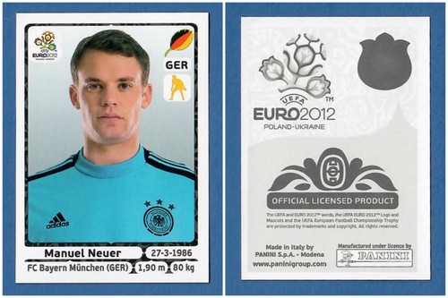Figurina panini uefa euro - euro, 2012